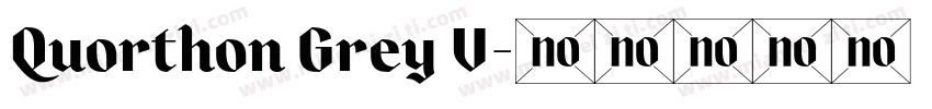 Quorthon Grey V字体转换